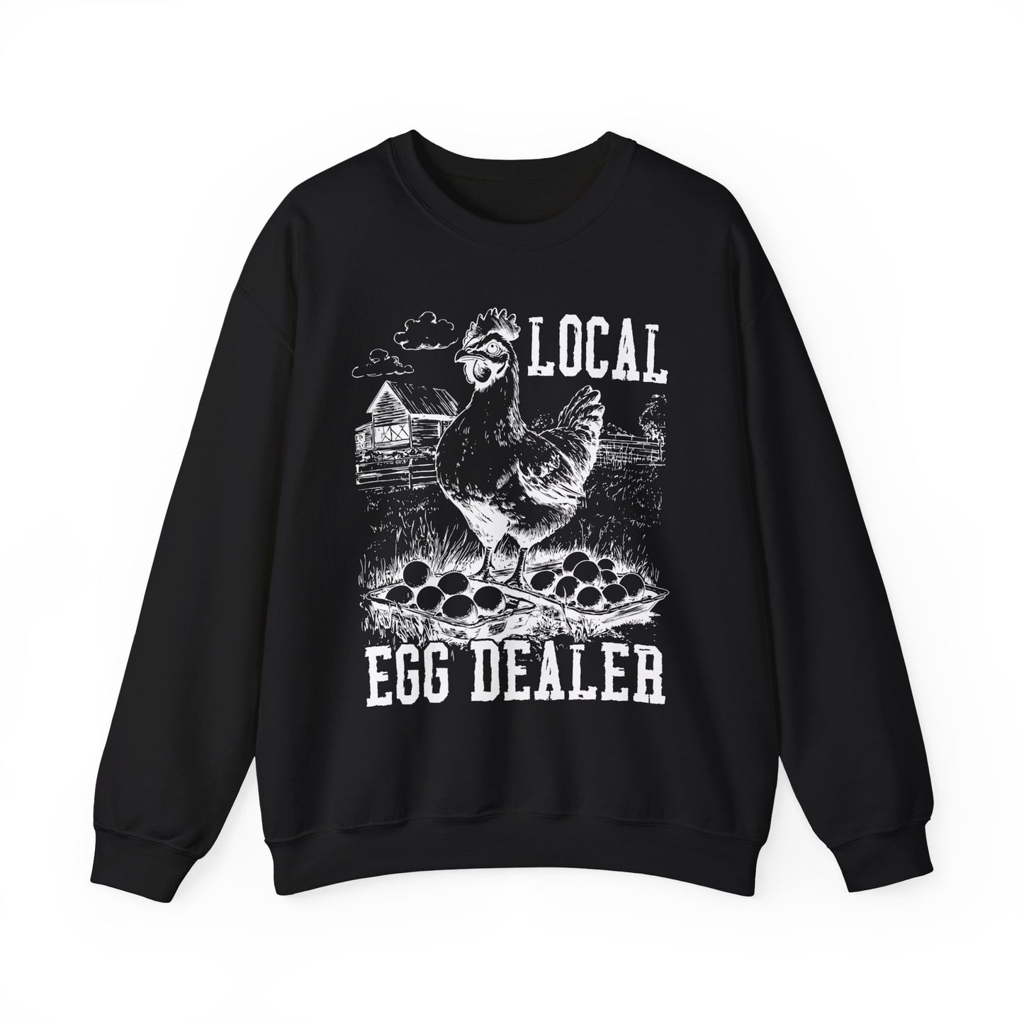 Local Egg Dealer Sweatshirt | Funny Farm Graphic Crewneck | Multiple Colors
