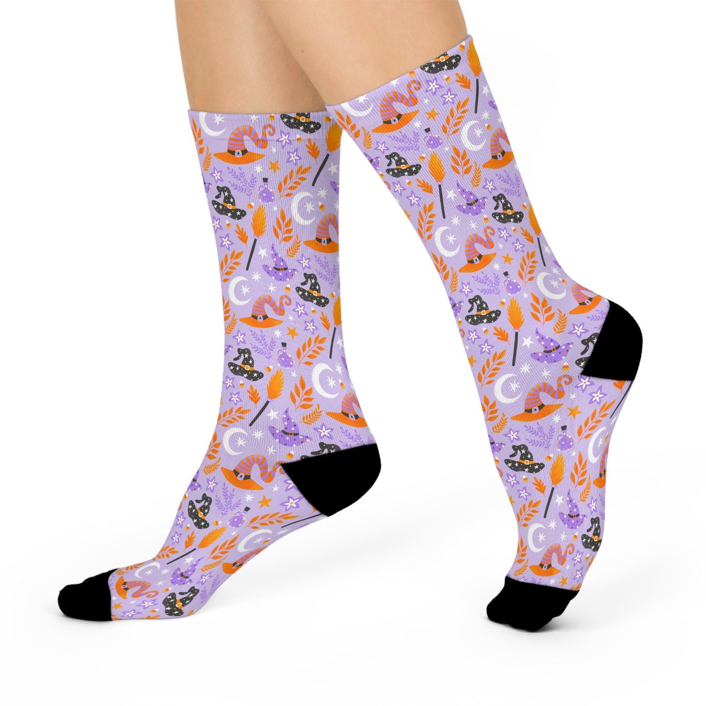 Halloween Crew Socks – Spooky Cats, Witch Hats & Fall Vibes