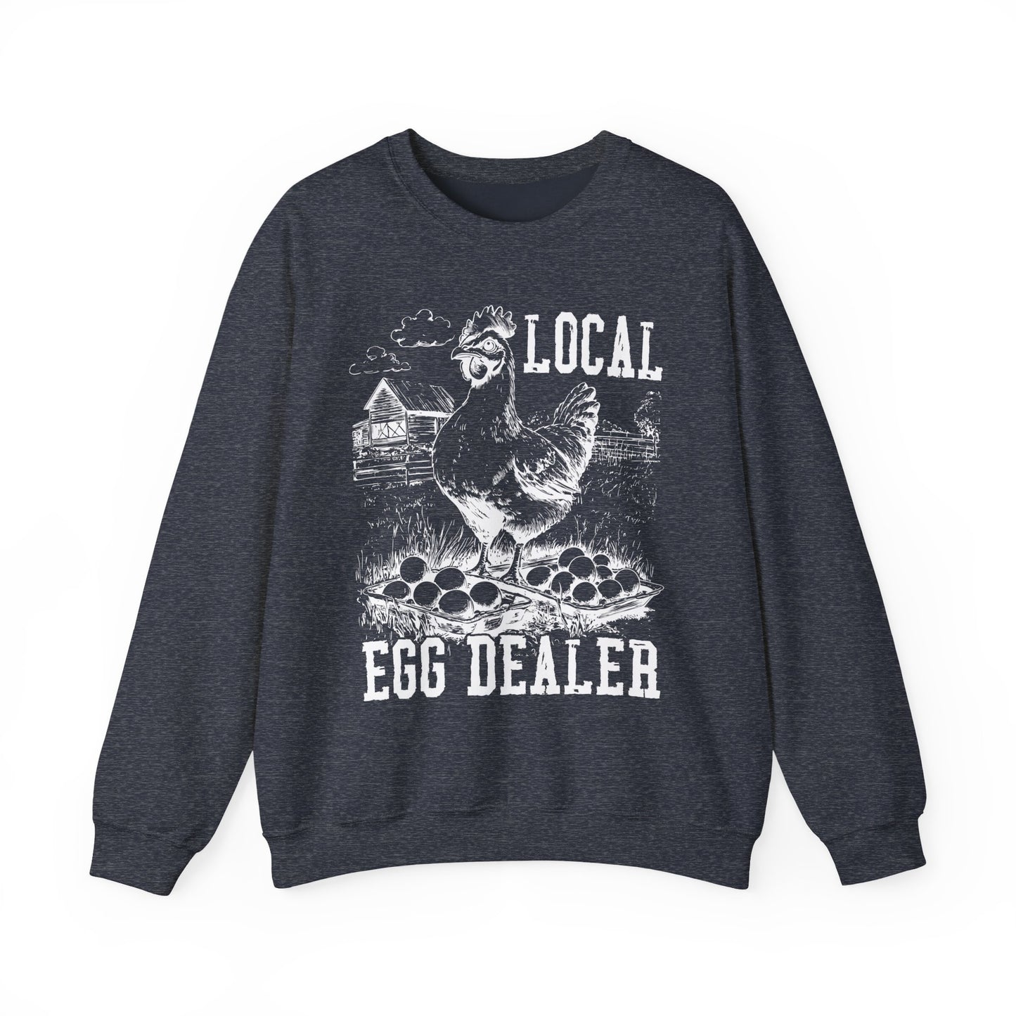Local Egg Dealer Sweatshirt | Funny Farm Graphic Crewneck | Multiple Colors