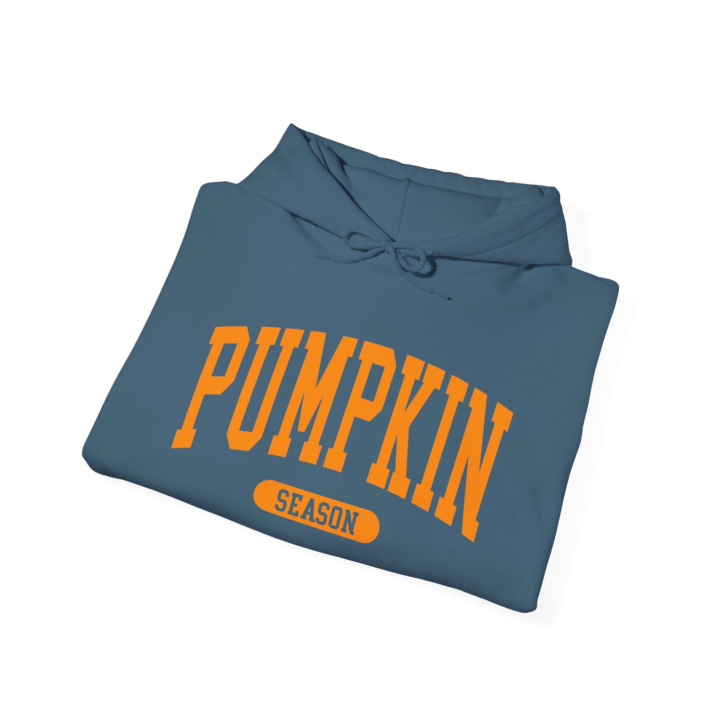 Pumpkin Season Gildan Hoodie | Jumbo’s Pumpkin Patch Logo Sleeve