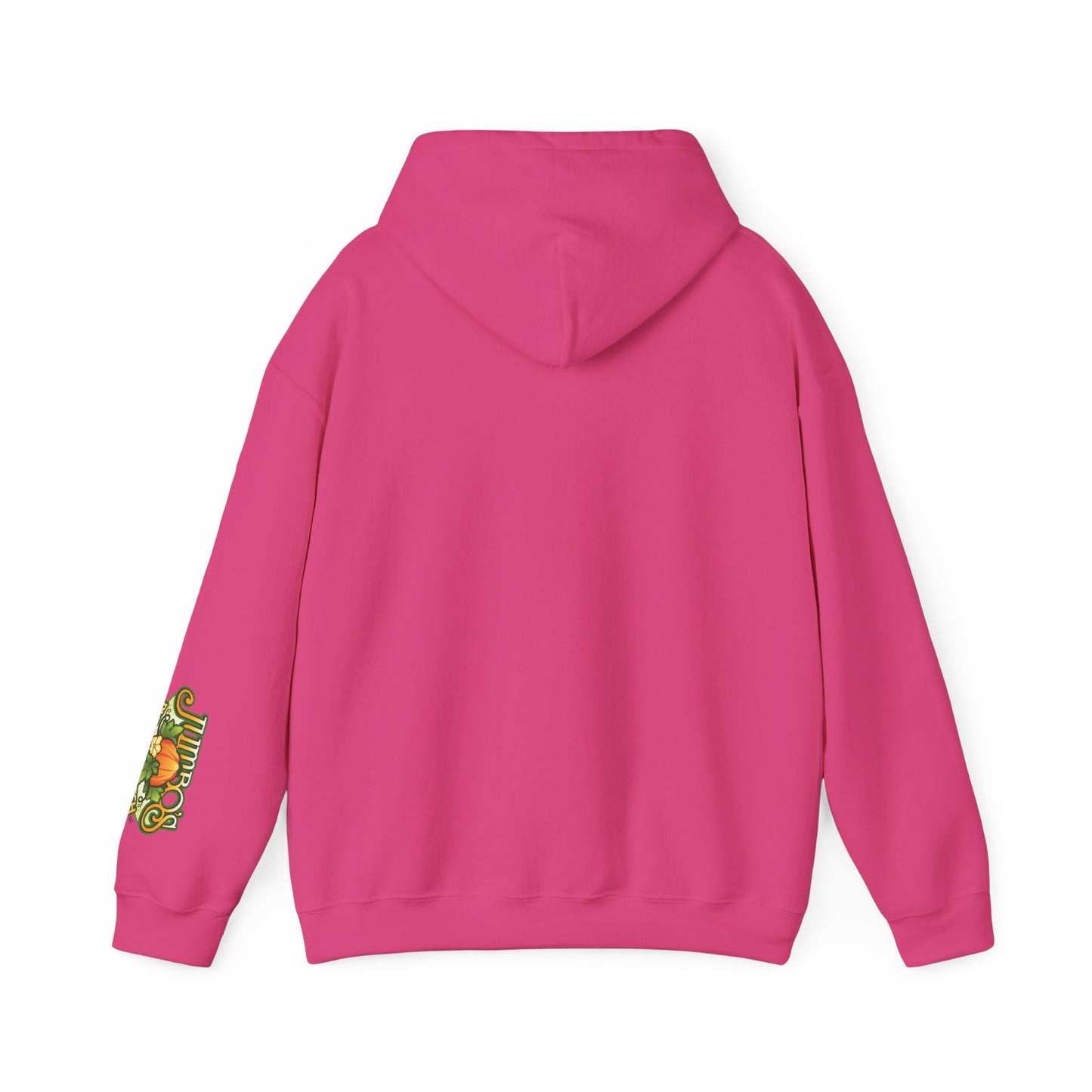 Pumpkin Season Gildan Hoodie | Jumbo’s Pumpkin Patch Logo Sleeve