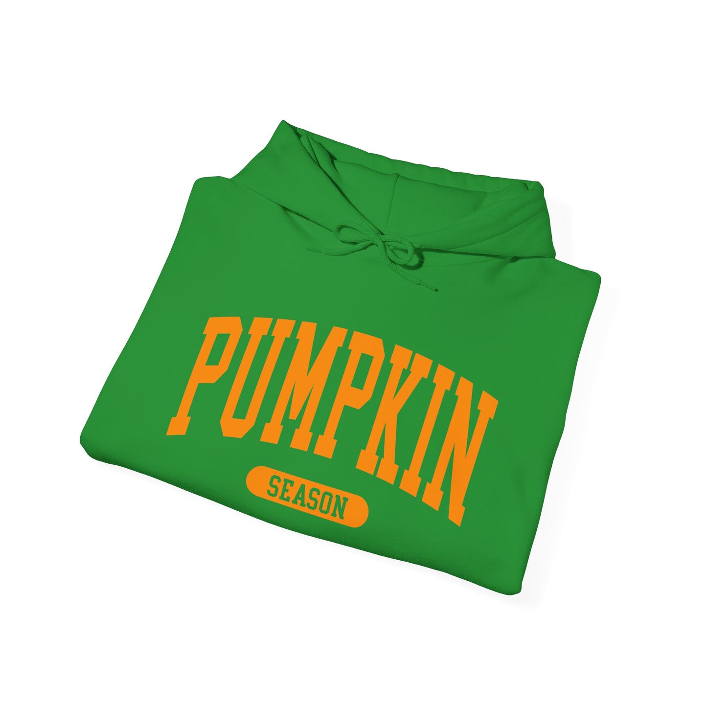 Pumpkin Season Gildan Hoodie | Jumbo’s Pumpkin Patch Logo Sleeve