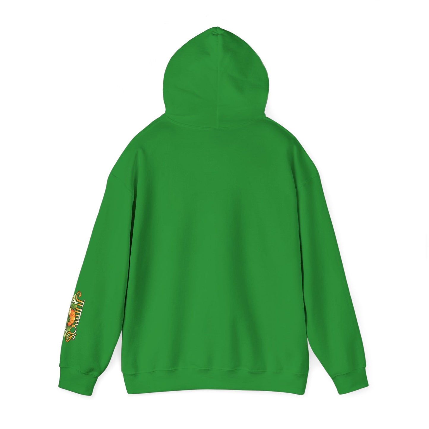 Pumpkin Season Gildan Hoodie | Jumbo’s Pumpkin Patch Logo Sleeve