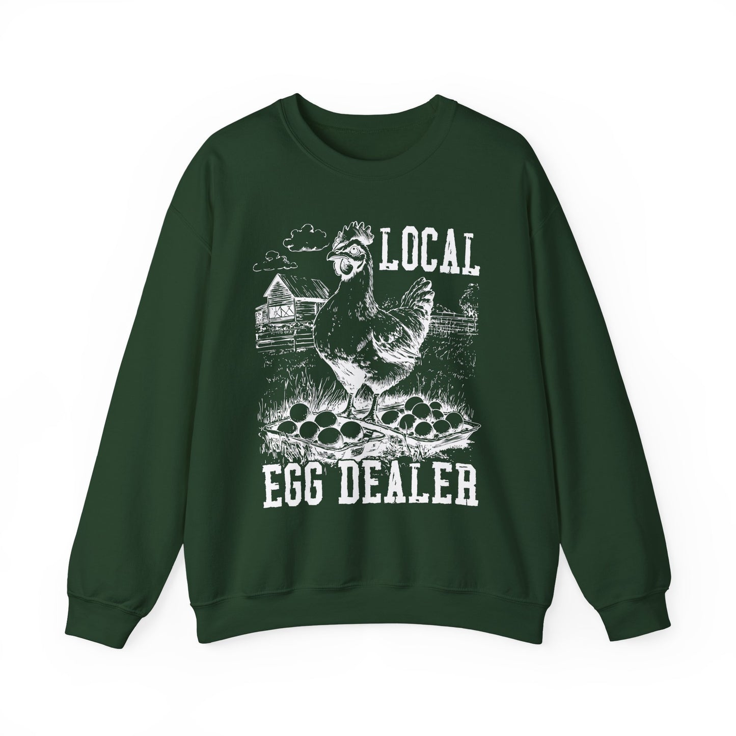 Local Egg Dealer Sweatshirt | Funny Farm Graphic Crewneck | Multiple Colors