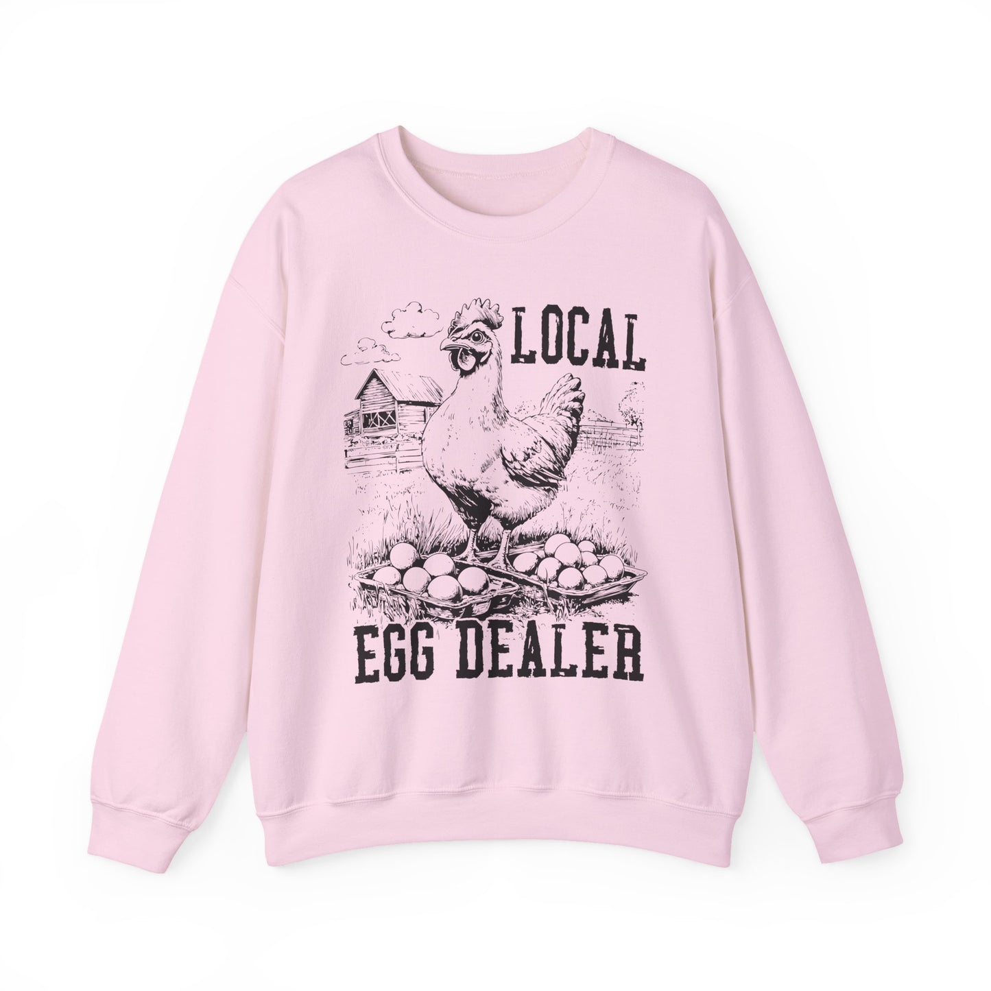 Local Egg Dealer Sweatshirt | Funny Farm Graphic Crewneck | Multiple Colors