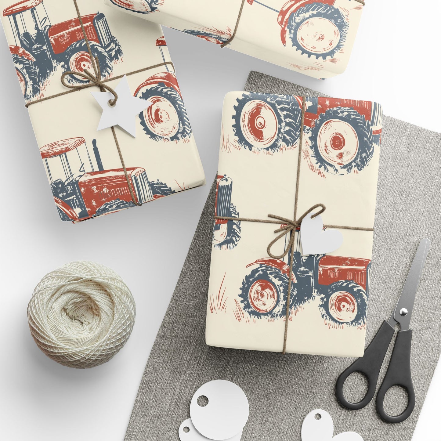 Tractor Wrapping Paper – Rustic Farm Gift Wrap for Kids & Families