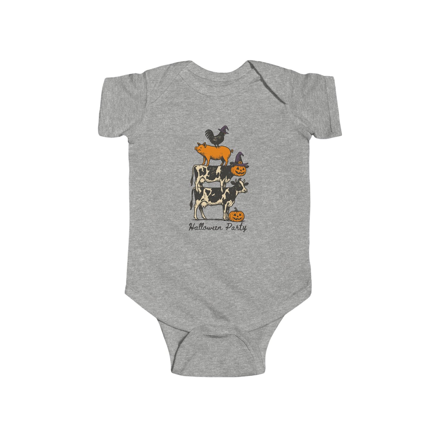 🎃 Halloween Party Farm Animals Infant Bodysuit