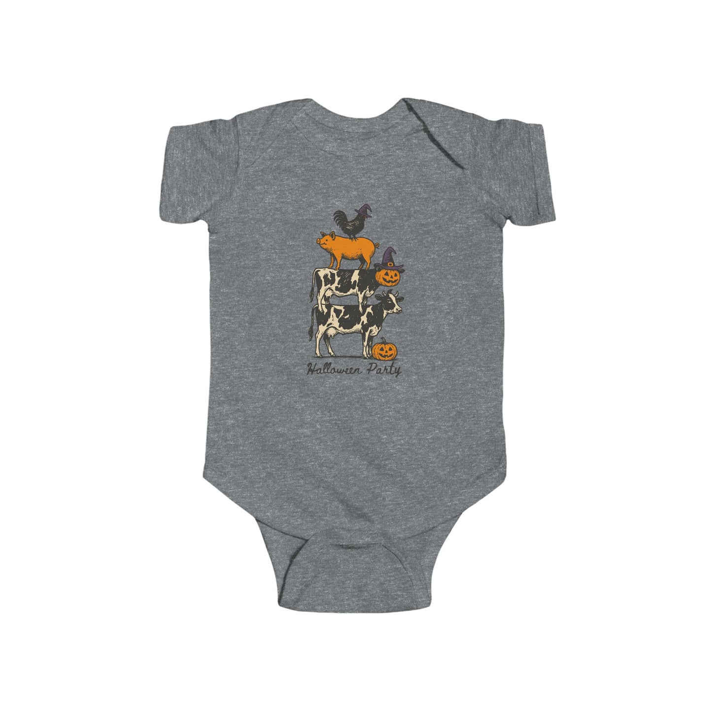 🎃 Halloween Party Farm Animals Infant Bodysuit