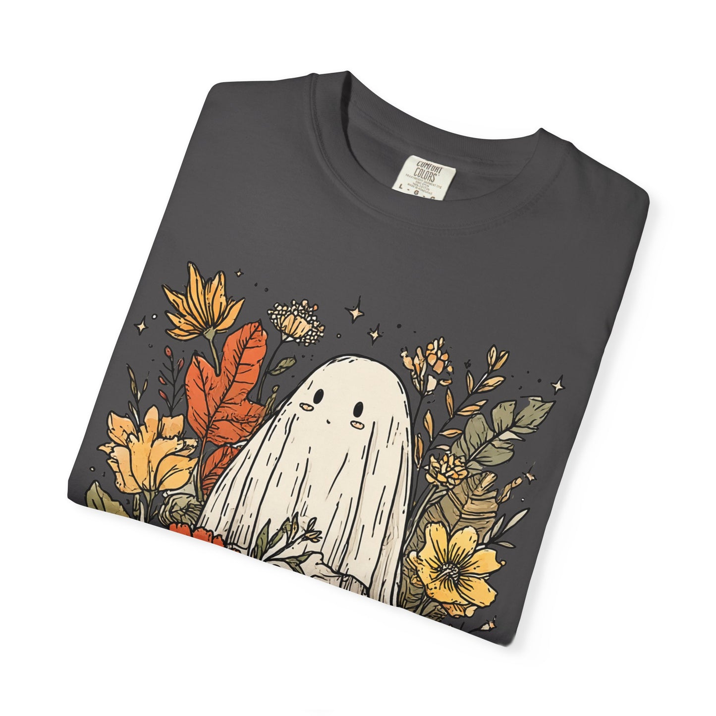 Spooky Ghost & Pumpkin Comfort Colors® Tee – Halloween Fall Graphic Shirt 🎃👻🌻