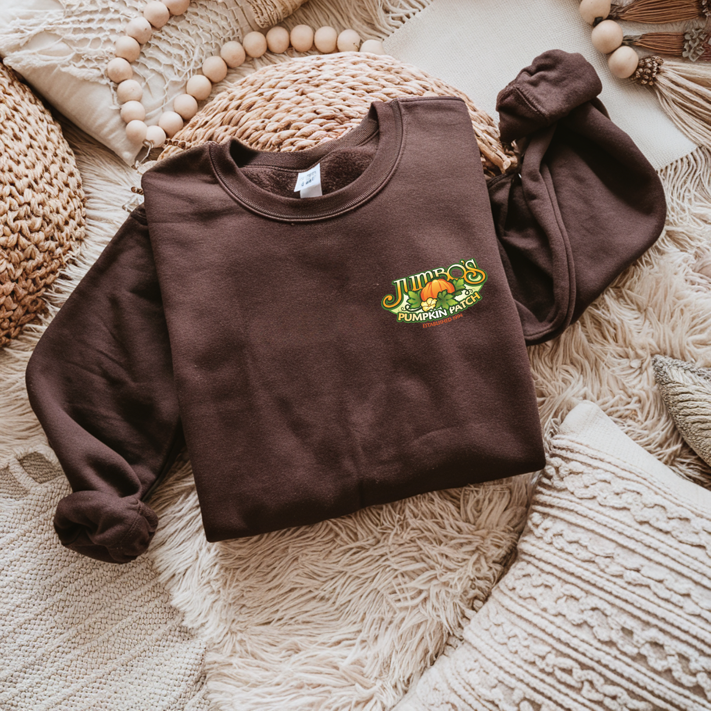 Jumbo's Pumpkin Patch Adult Unisex Crewneck Sweatshirt