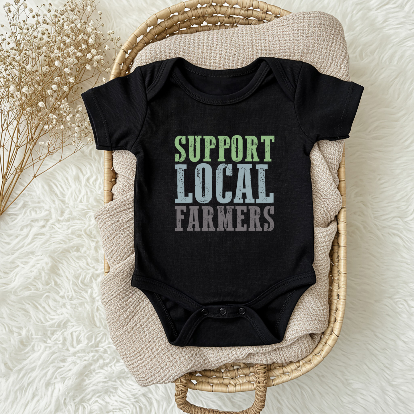 Support Local Farmers Infant Bodysuit