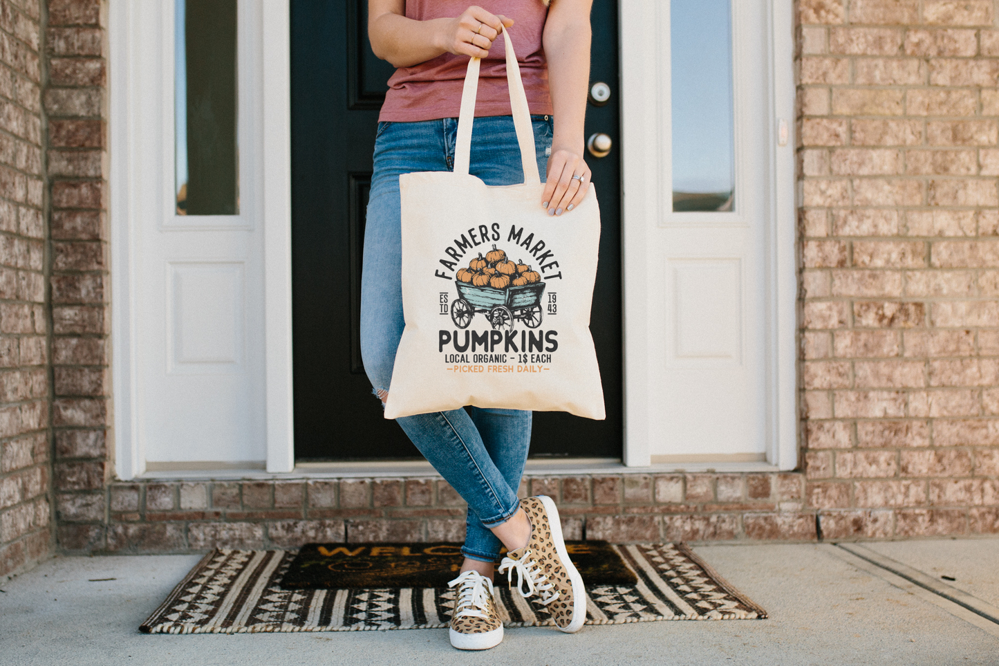 Farm Fresh Pumpkins Canvas Tote Bag