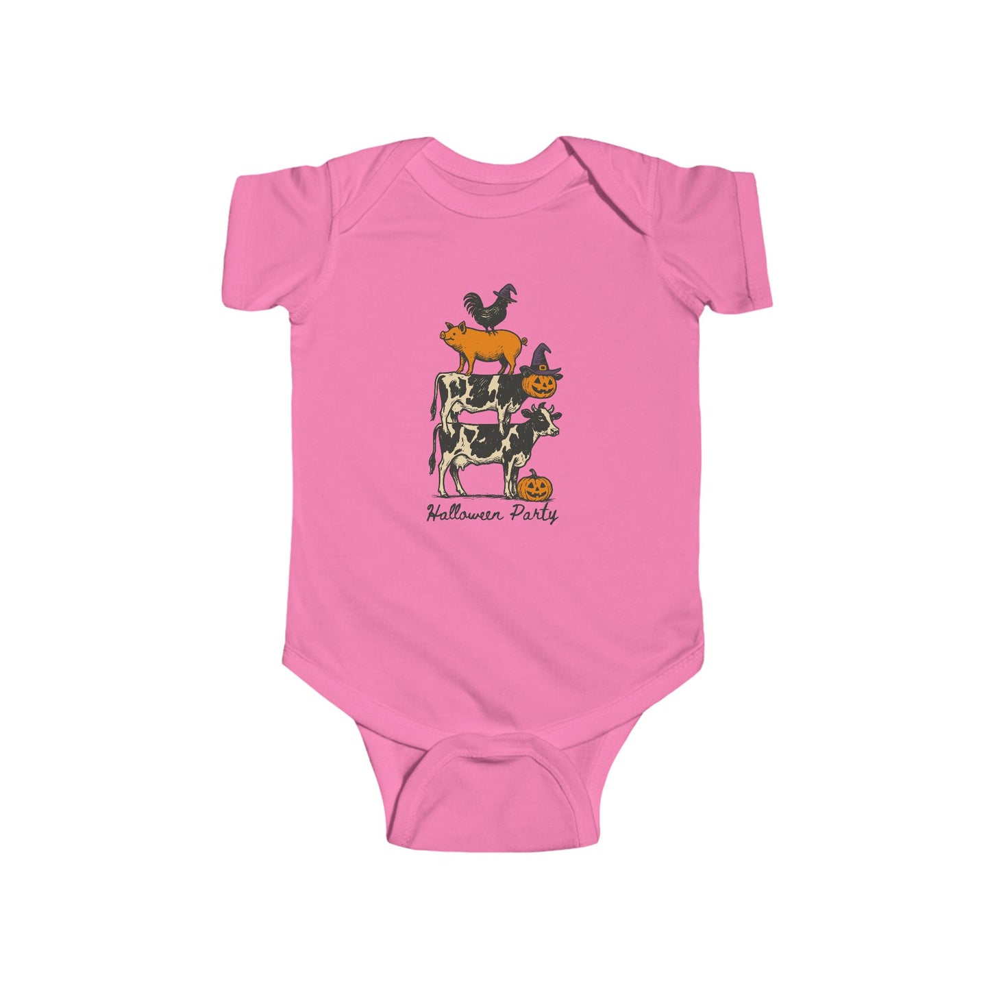 🎃 Halloween Party Farm Animals Infant Bodysuit