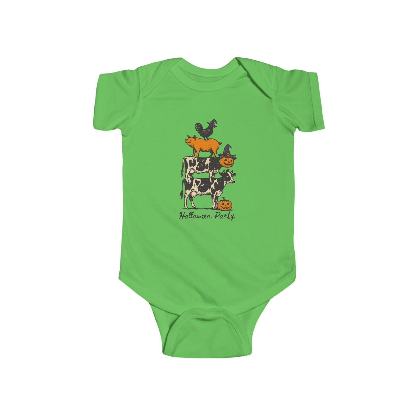 🎃 Halloween Party Farm Animals Infant Bodysuit