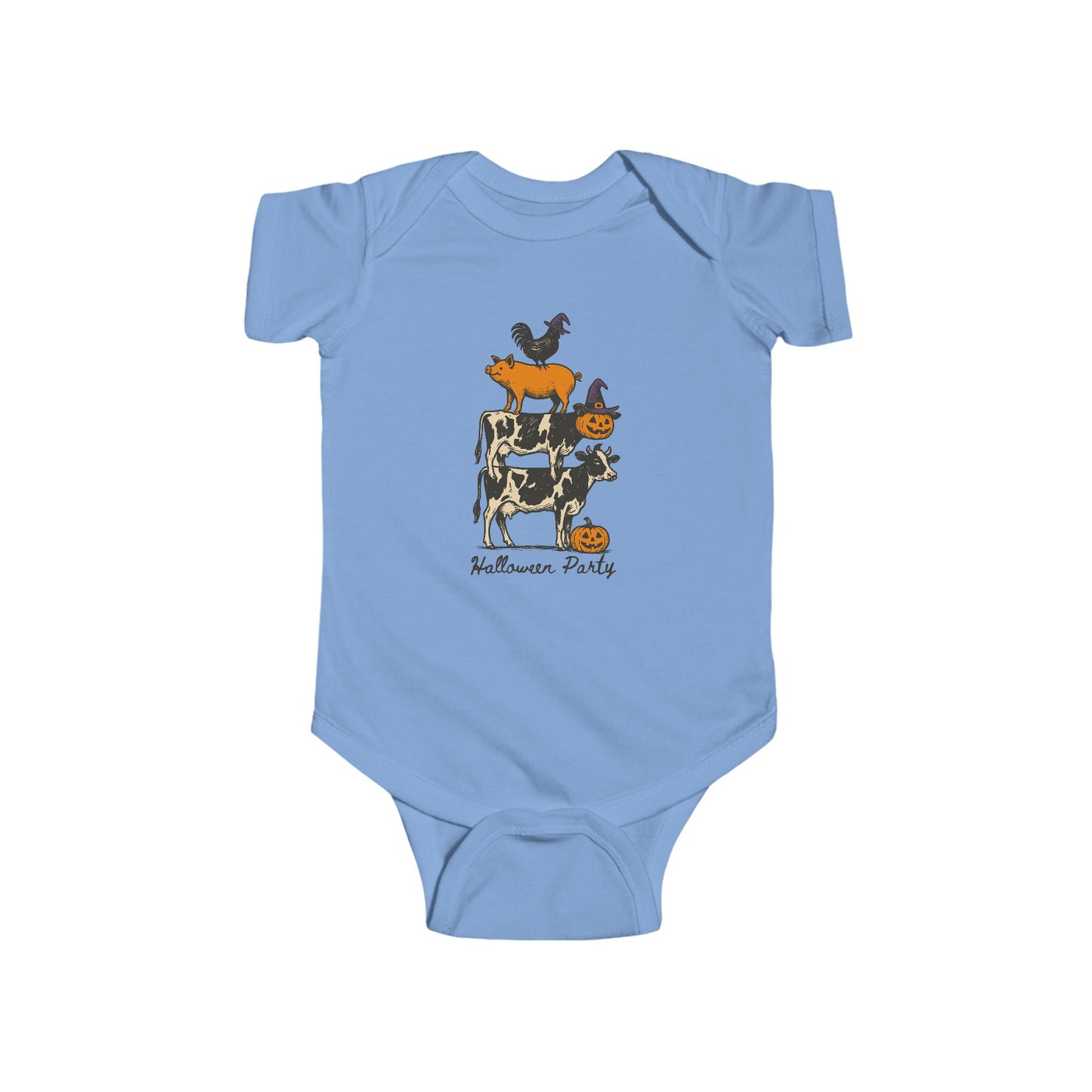🎃 Halloween Party Farm Animals Infant Bodysuit