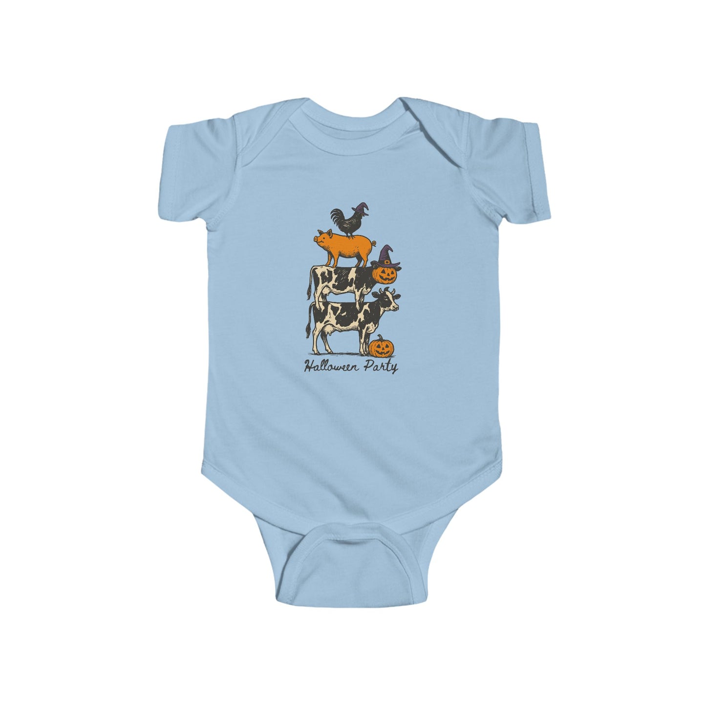 🎃 Halloween Party Farm Animals Infant Bodysuit