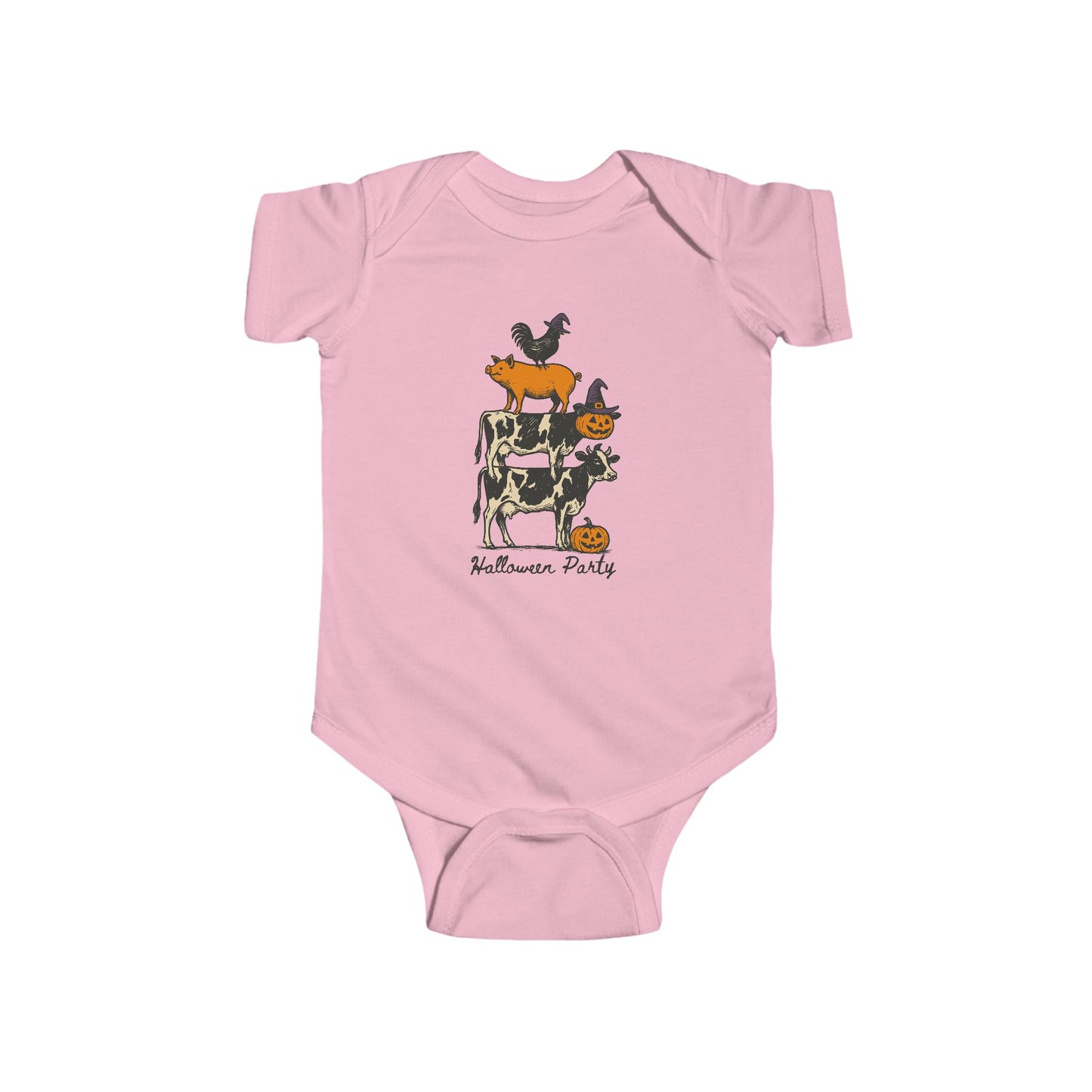 🎃 Halloween Party Farm Animals Infant Bodysuit