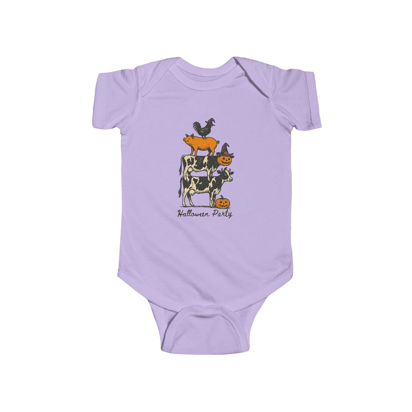 🎃 Halloween Party Farm Animals Infant Bodysuit