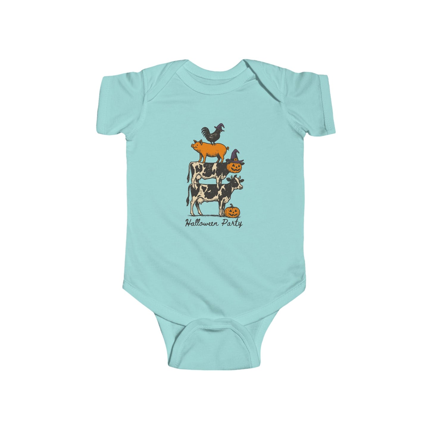 🎃 Halloween Party Farm Animals Infant Bodysuit