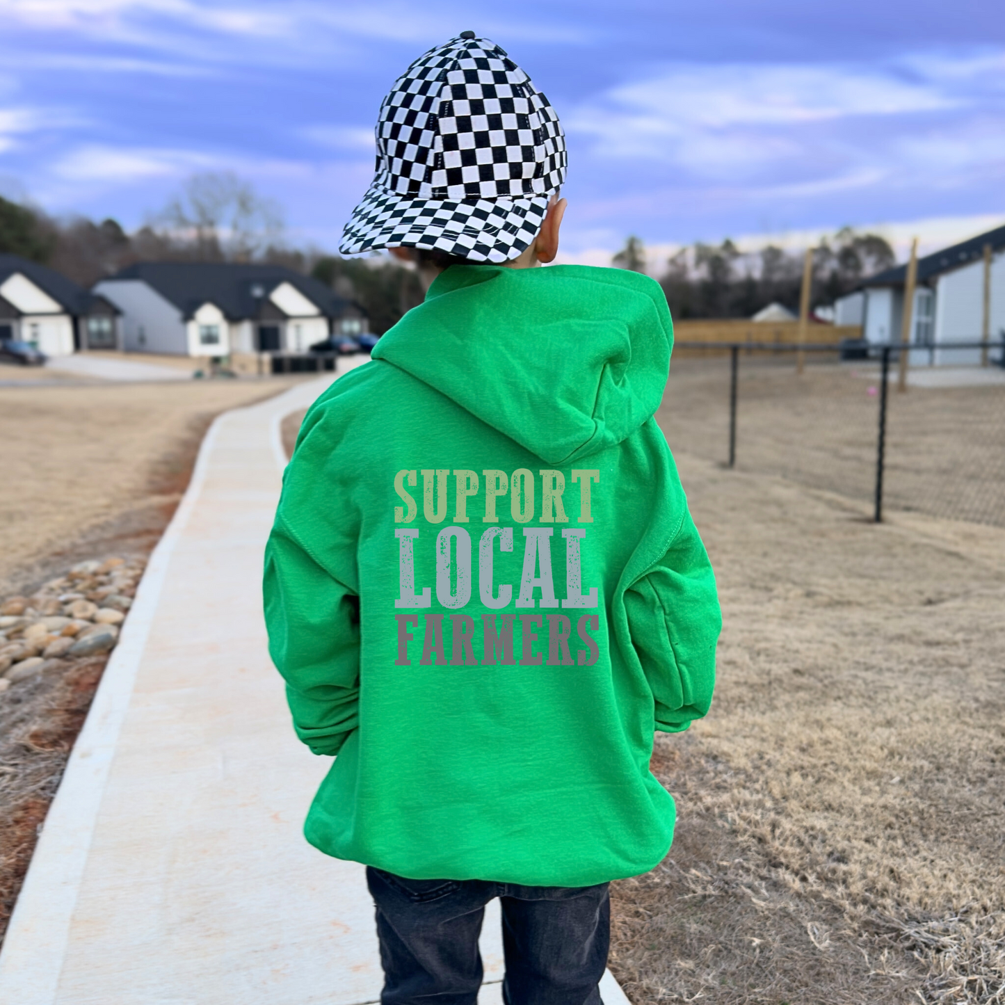 Support Local Farmers Youth Hoodie