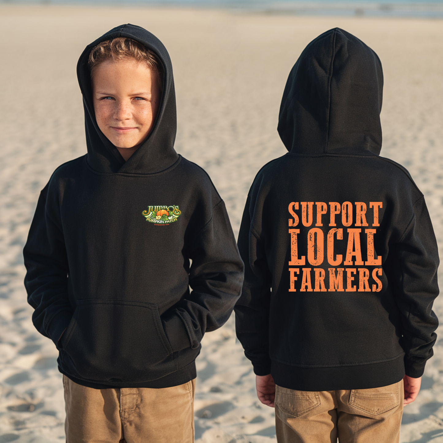 Kids Hoodie β Support Local Farmers π» Cozy & Fun Farmwear