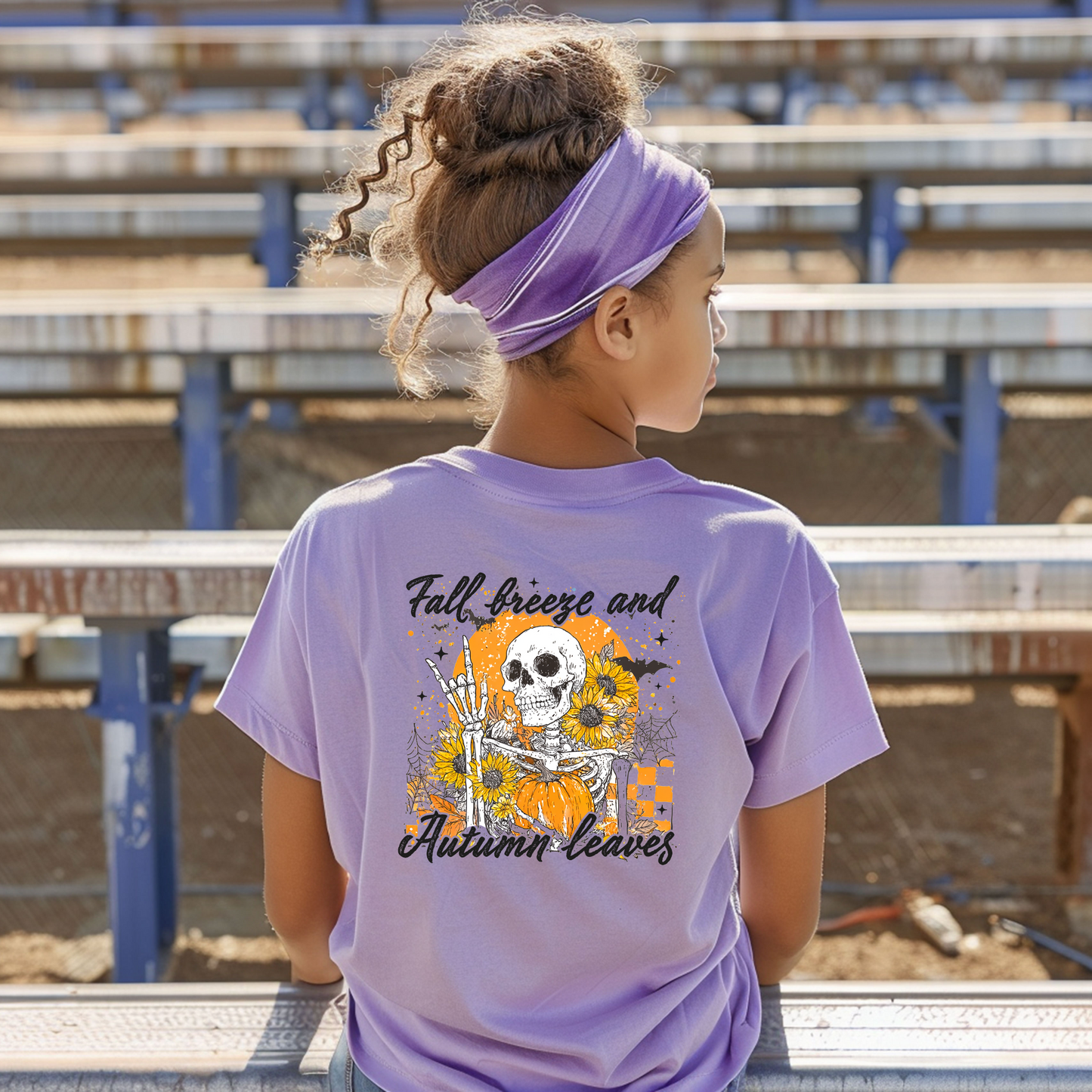 Autumn Breeze Skeleton Youth Tee
