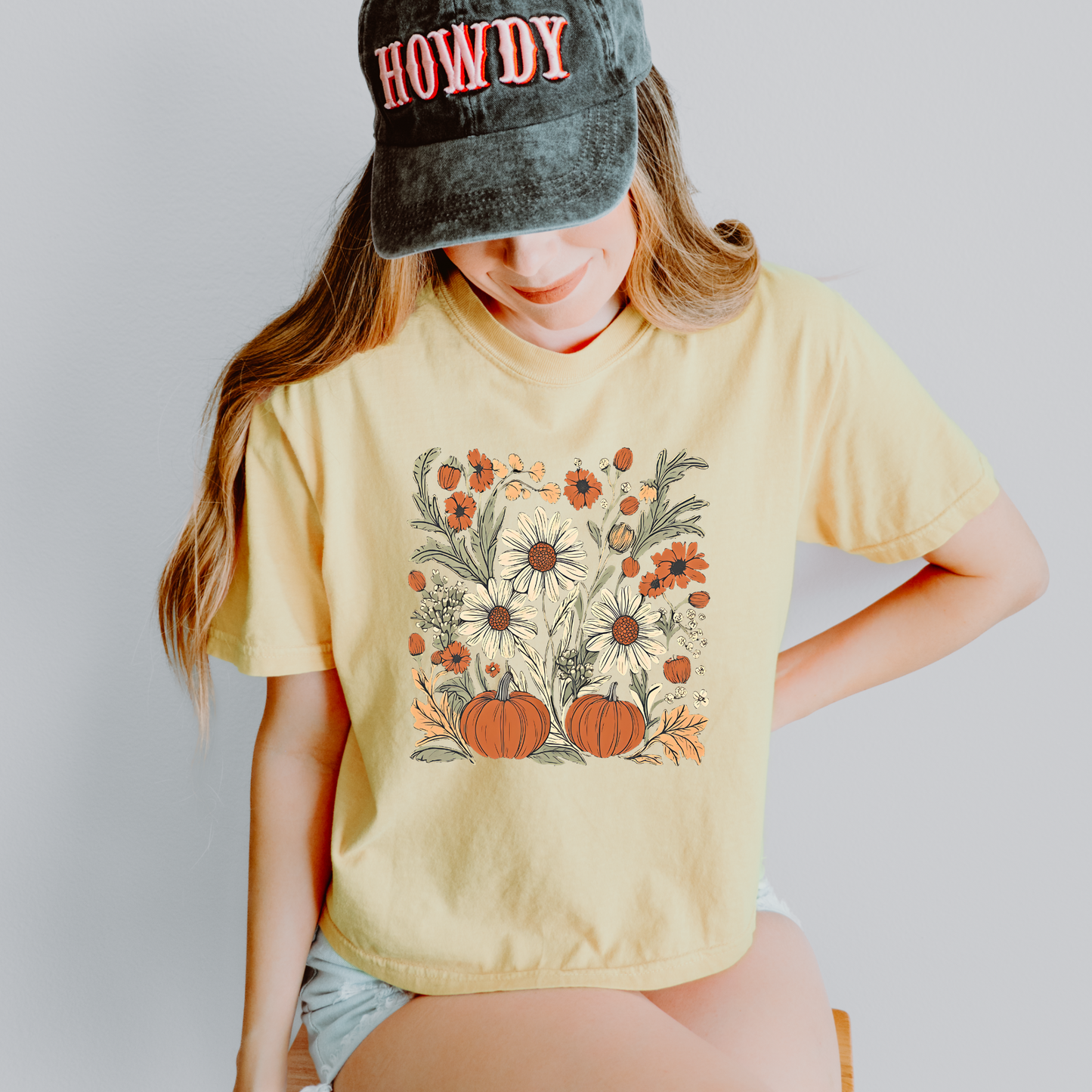 Pumpkin Meadow Comfort Colors® Women's Boxy Tee