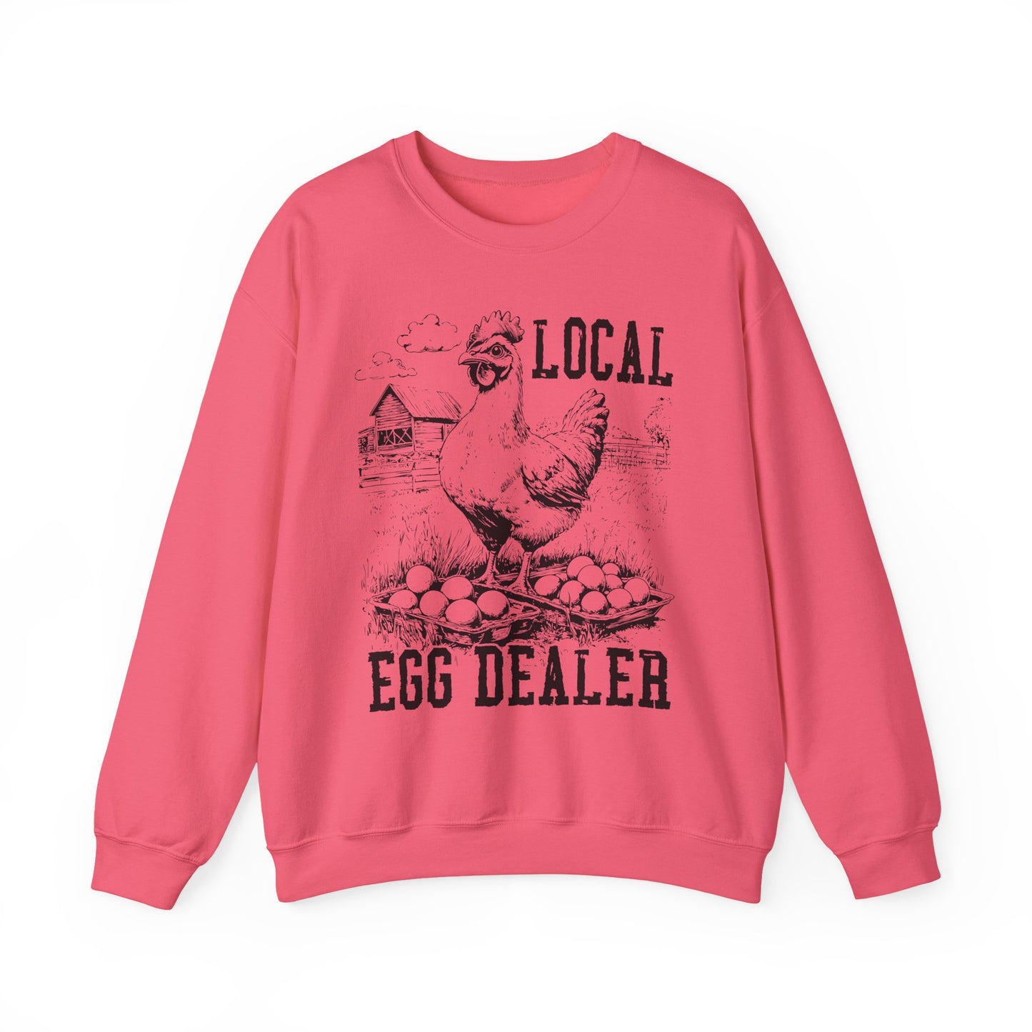 Local Egg Dealer Sweatshirt | Funny Farm Graphic Crewneck | Multiple Colors