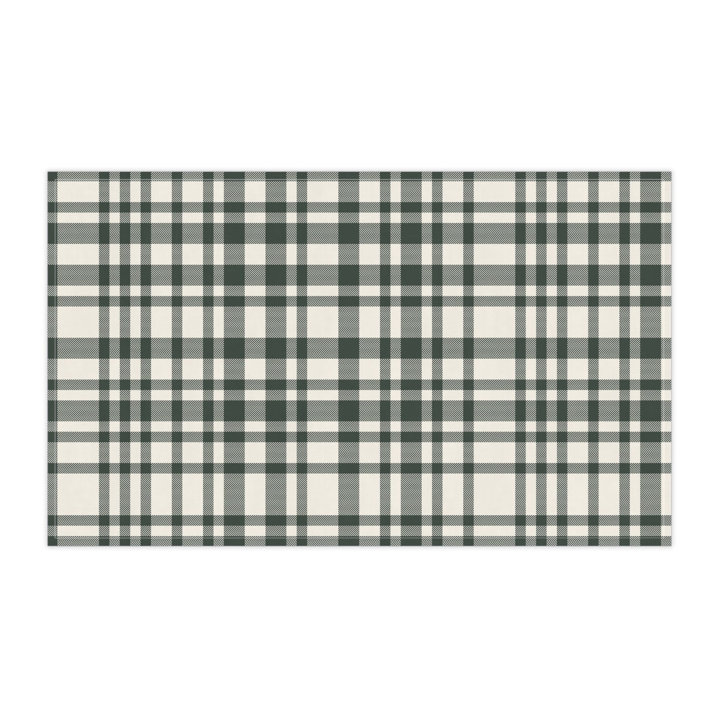 Autumn Pumpkins Plaid Cotton Tea Towel
