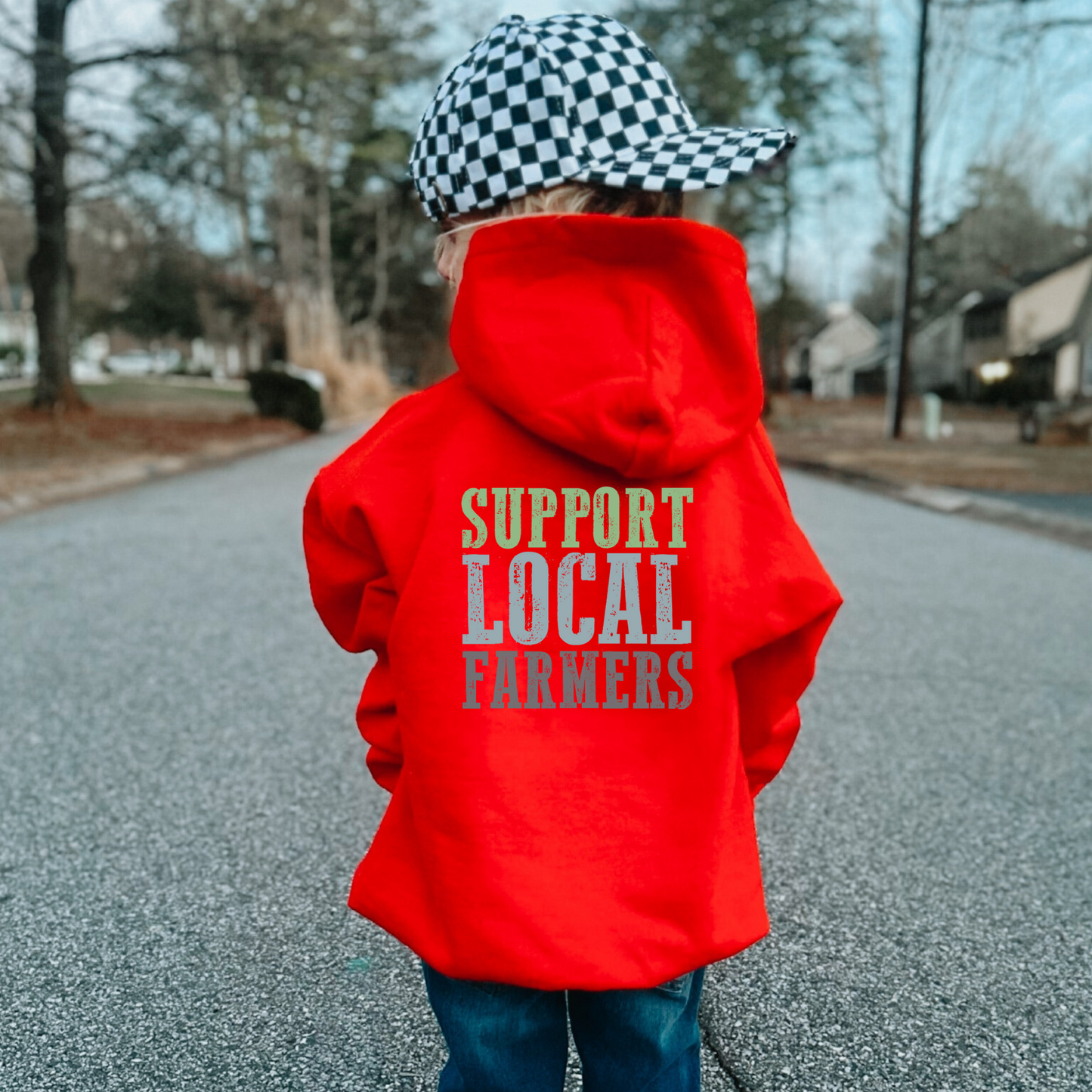 Support Local Farmers Youth Hoodie