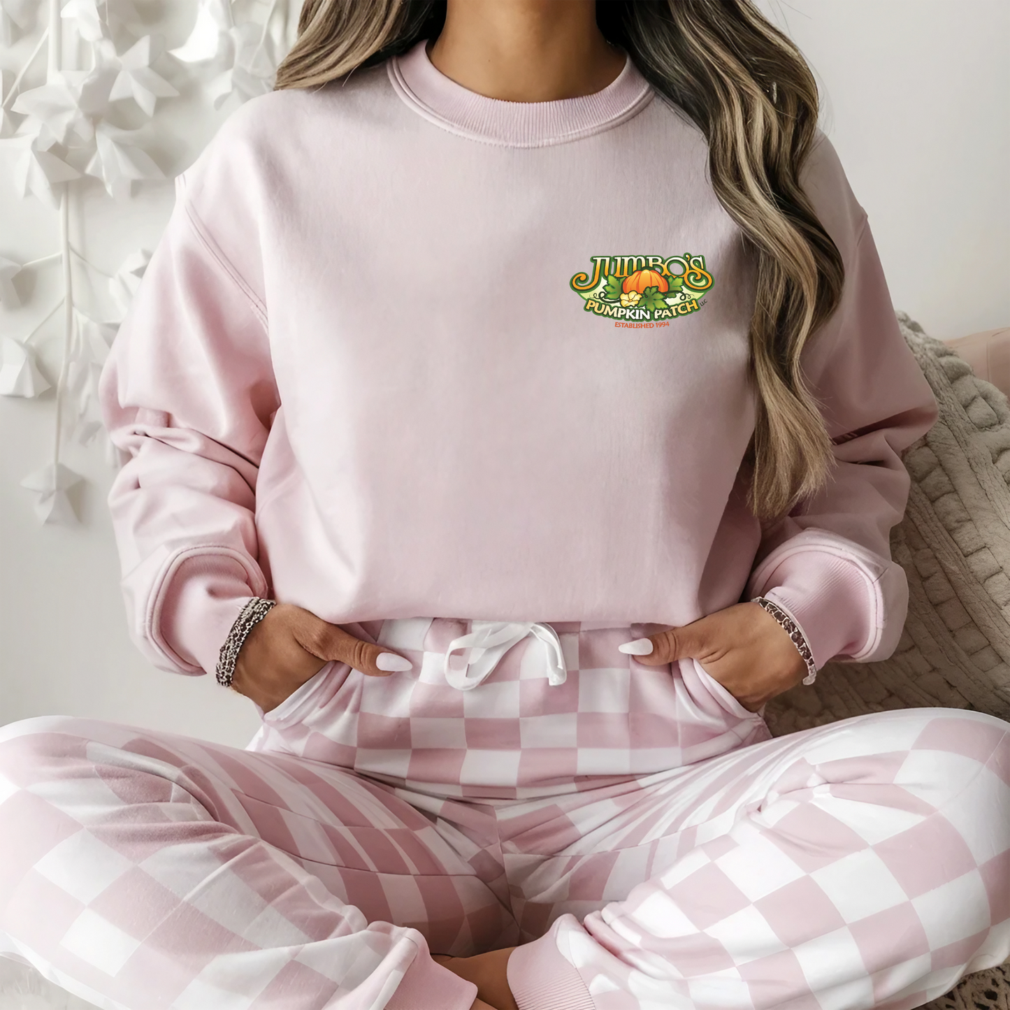 Jumbo's Pumpkin Patch Adult Unisex Crewneck Sweatshirt