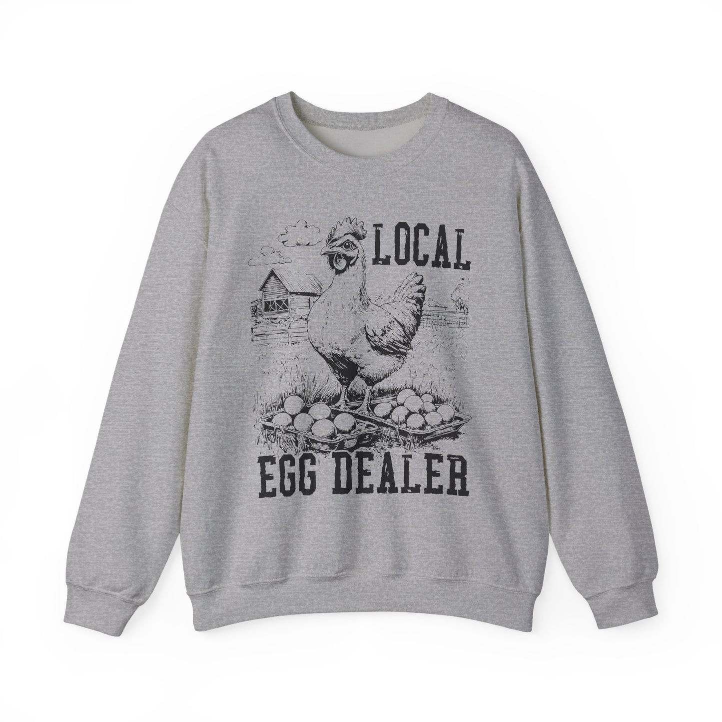 Local Egg Dealer Sweatshirt | Funny Farm Graphic Crewneck | Multiple Colors