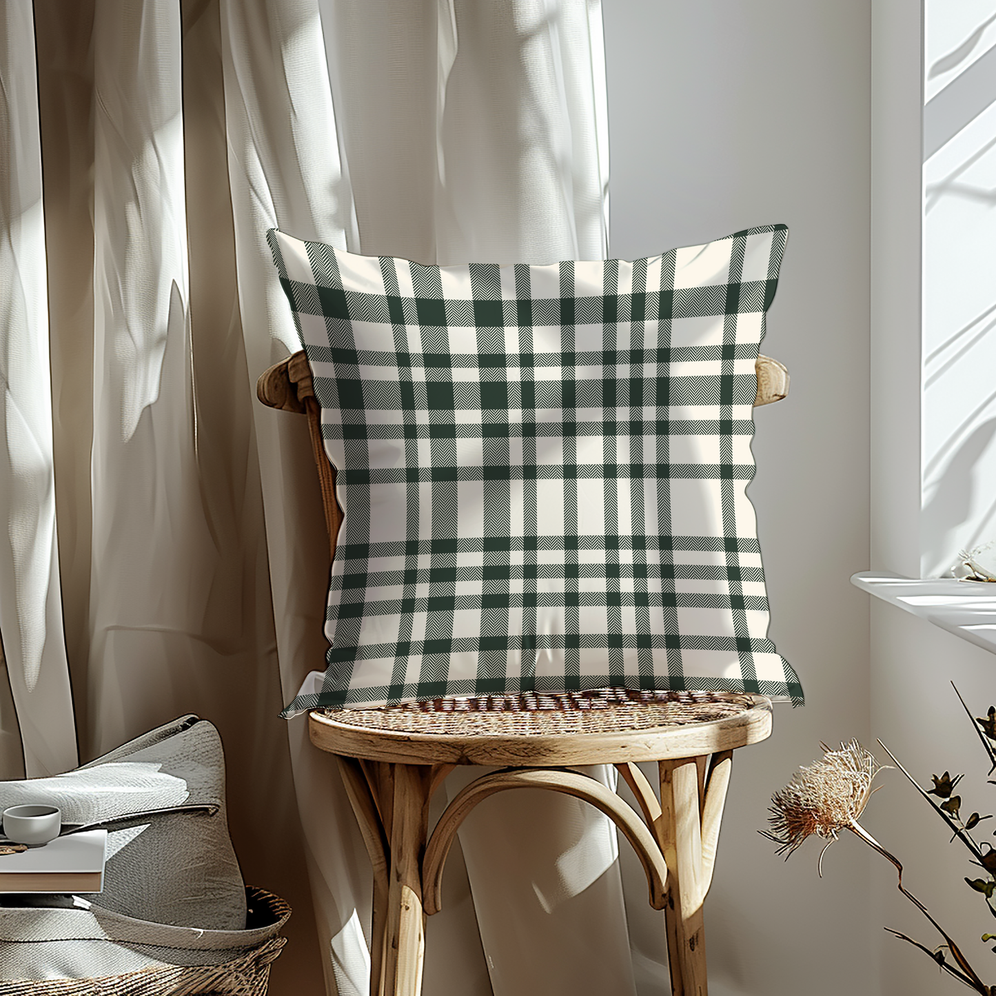 Fall Plaid Pillow Cover | Jumbo’s Pumpkin Patch | Farmhouse Autumn Home Decor