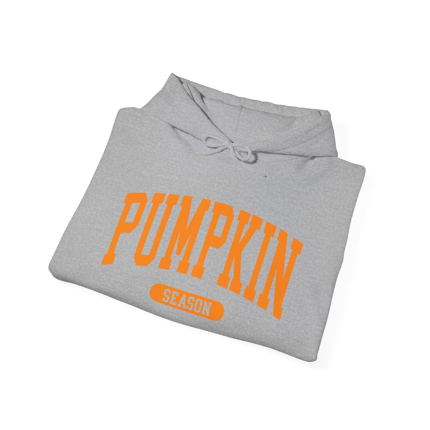 Pumpkin Season Gildan Hoodie | Jumbo’s Pumpkin Patch Logo Sleeve