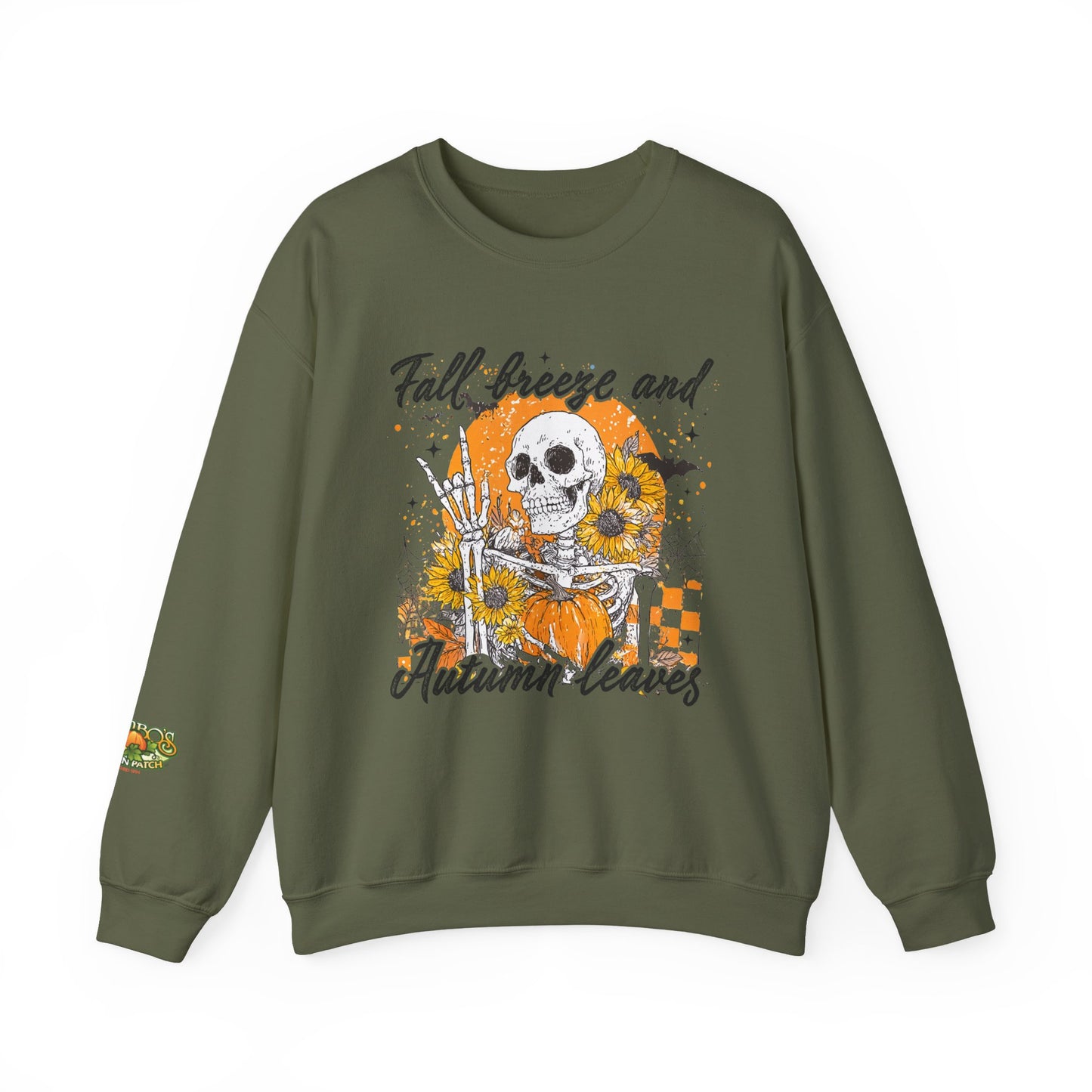 Fall Breeze & Autumn Leaves Gildan™️ Crewneck Sweatshirt