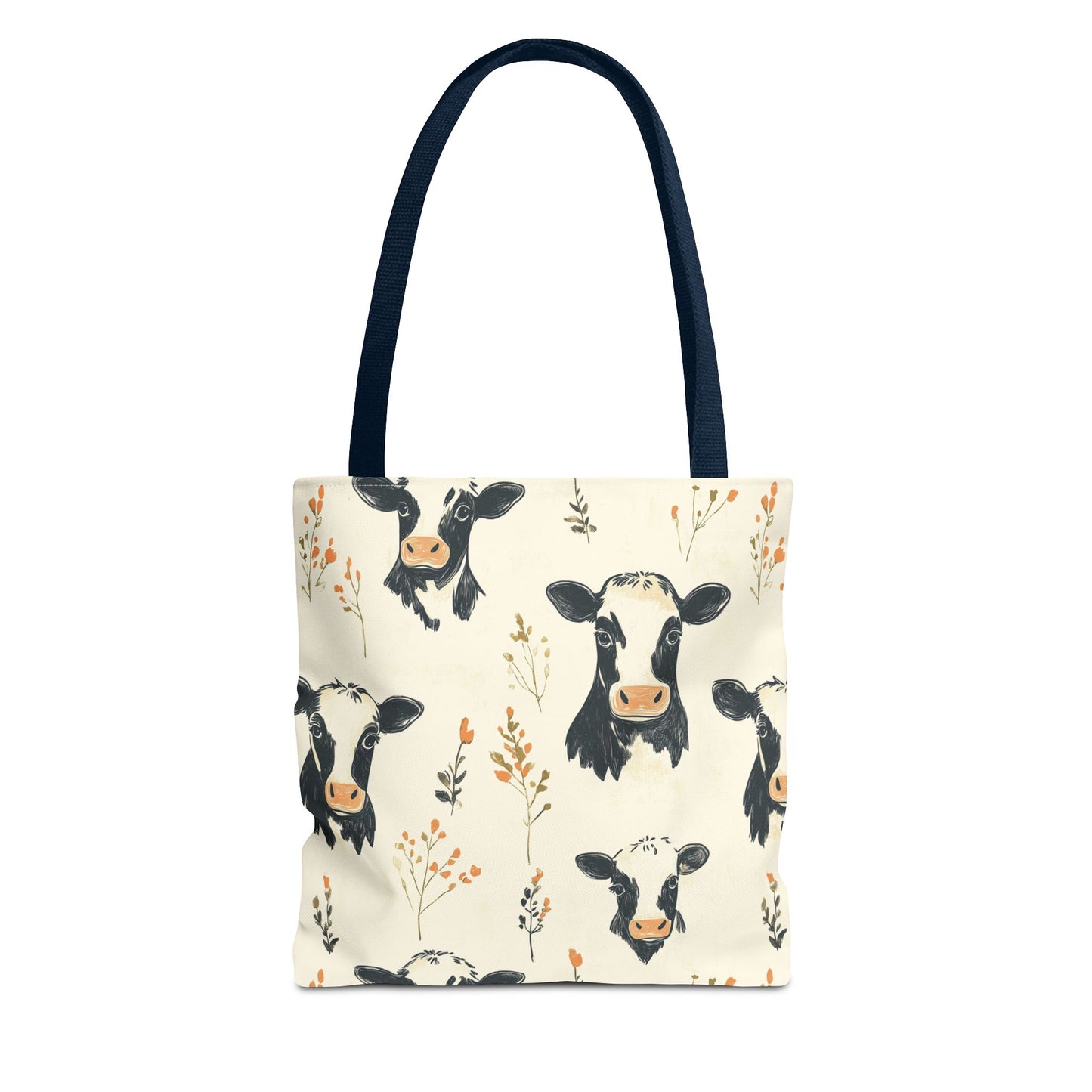 Farmhouse Cow Tote Bag | Rustic Country Market Tote | Reusable Eco-Friendly Bag