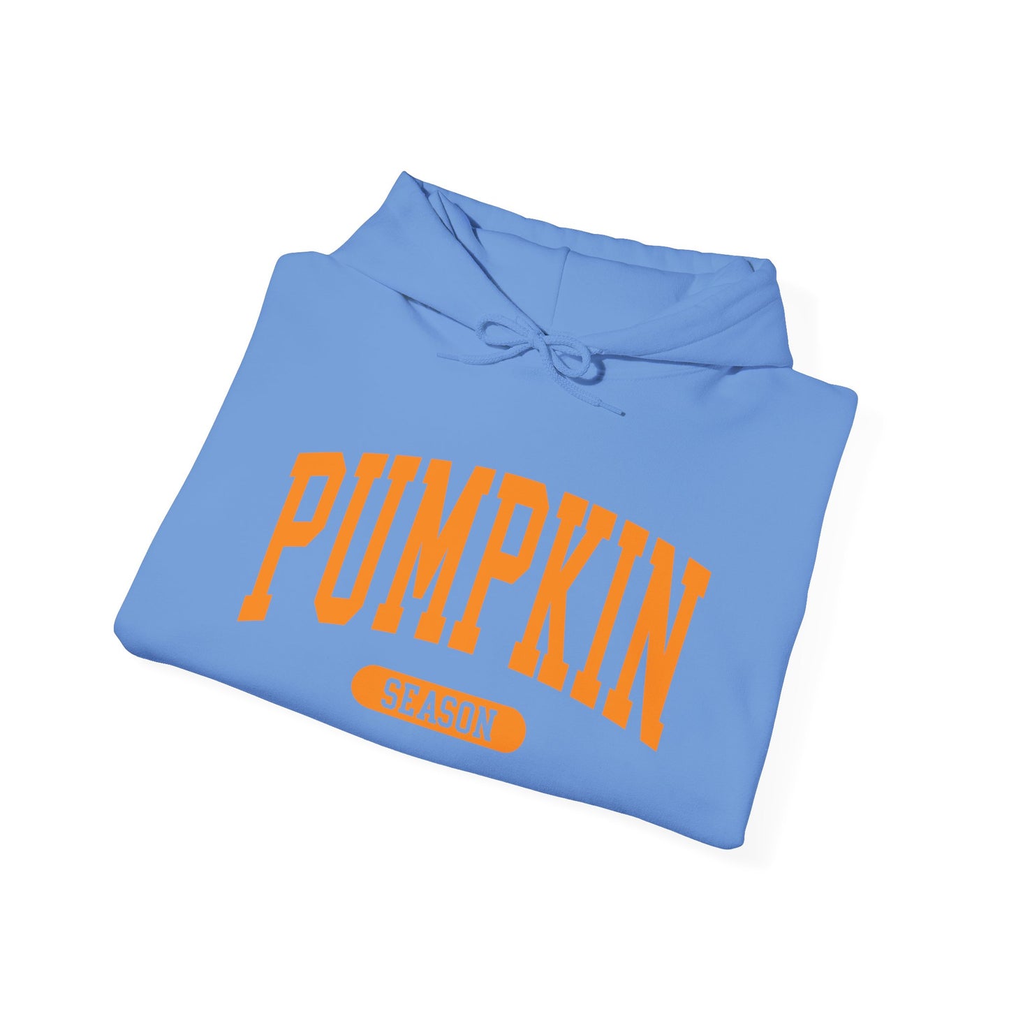 Pumpkin Season Gildan Hoodie | Jumbo’s Pumpkin Patch Logo Sleeve