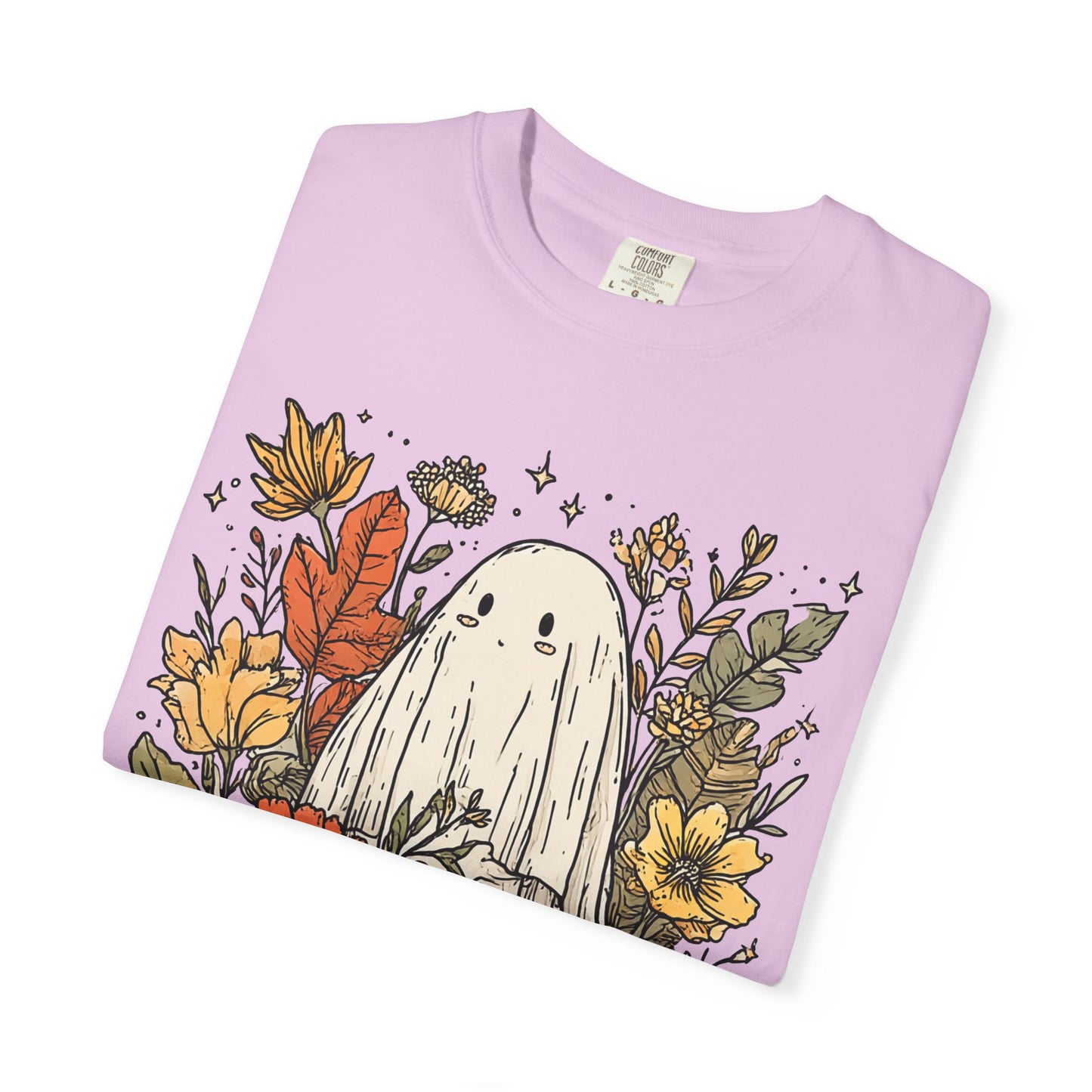 Spooky Ghost & Pumpkin Comfort Colors® Tee – Halloween Fall Graphic Shirt 🎃👻🌻