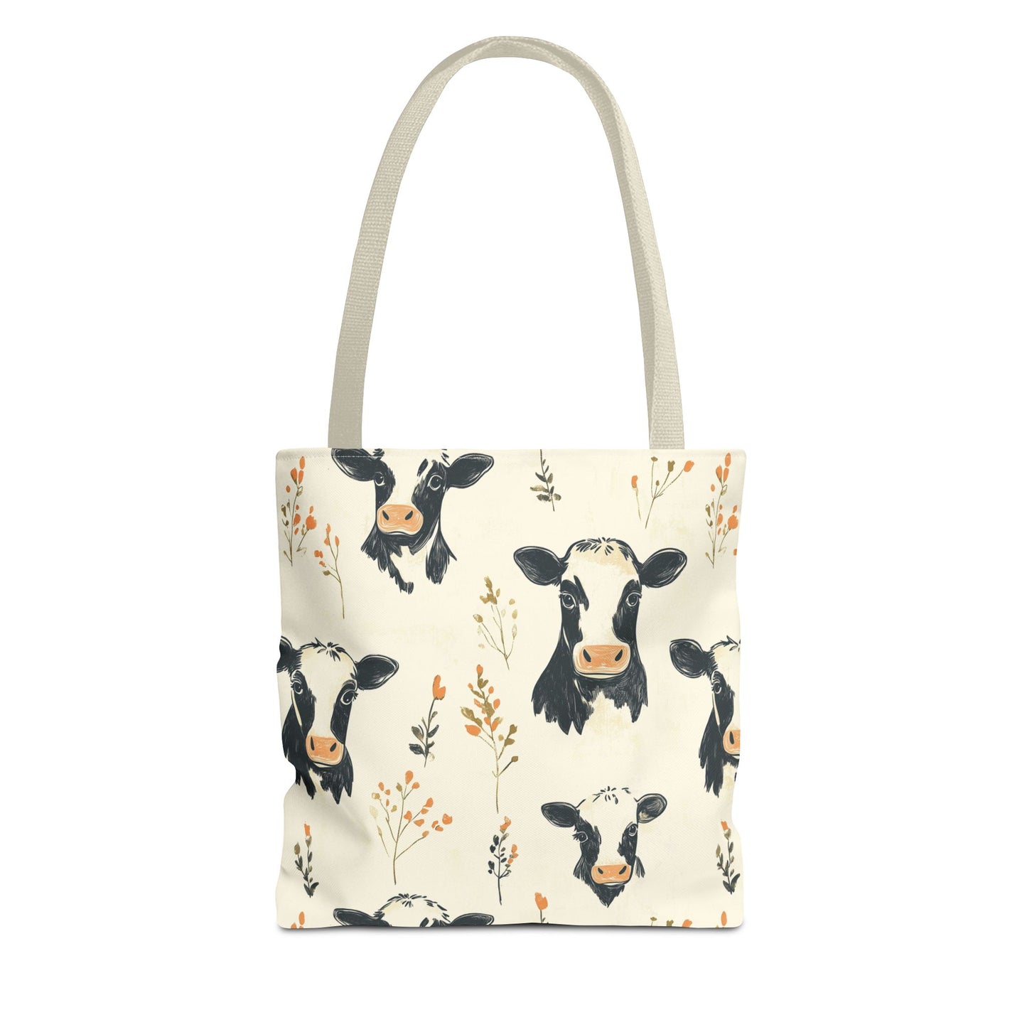 Farmhouse Cow Tote Bag | Rustic Country Market Tote | Reusable Eco-Friendly Bag