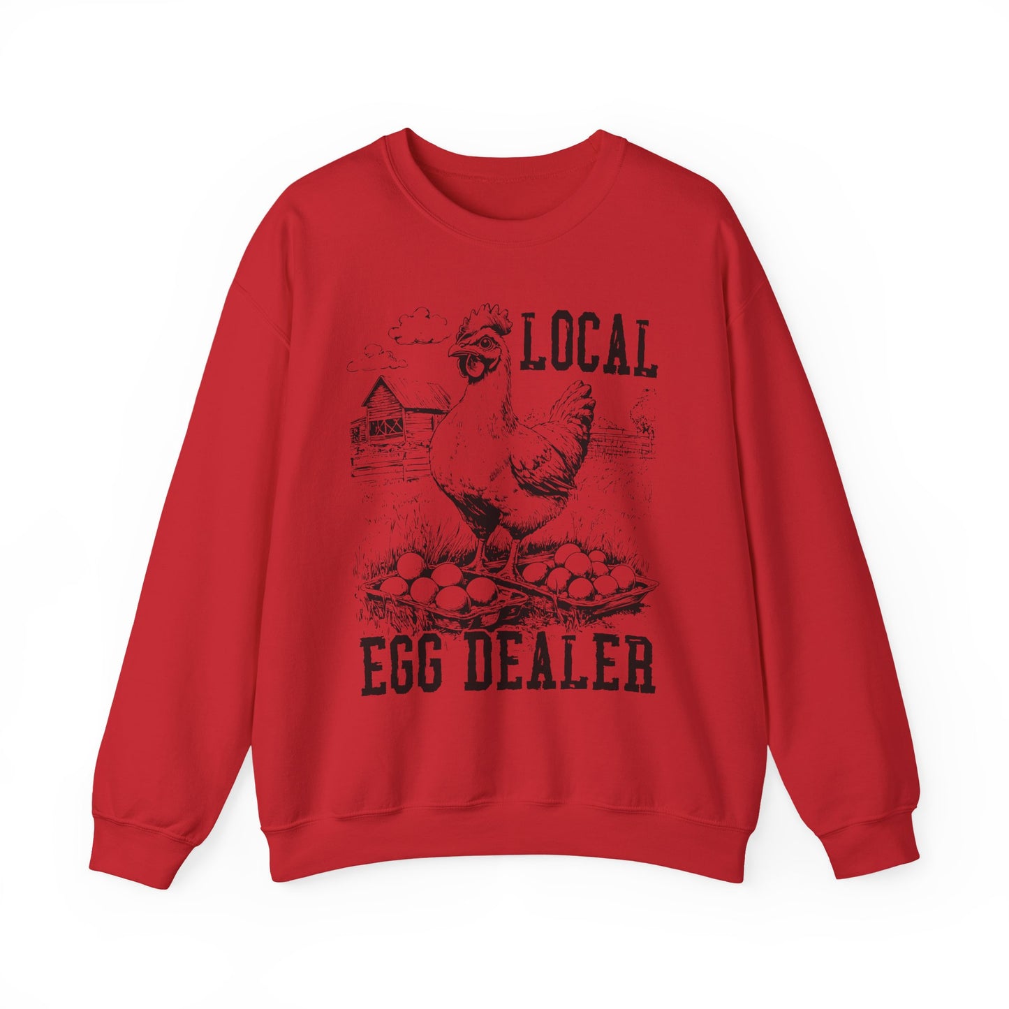Local Egg Dealer Sweatshirt | Funny Farm Graphic Crewneck | Multiple Colors