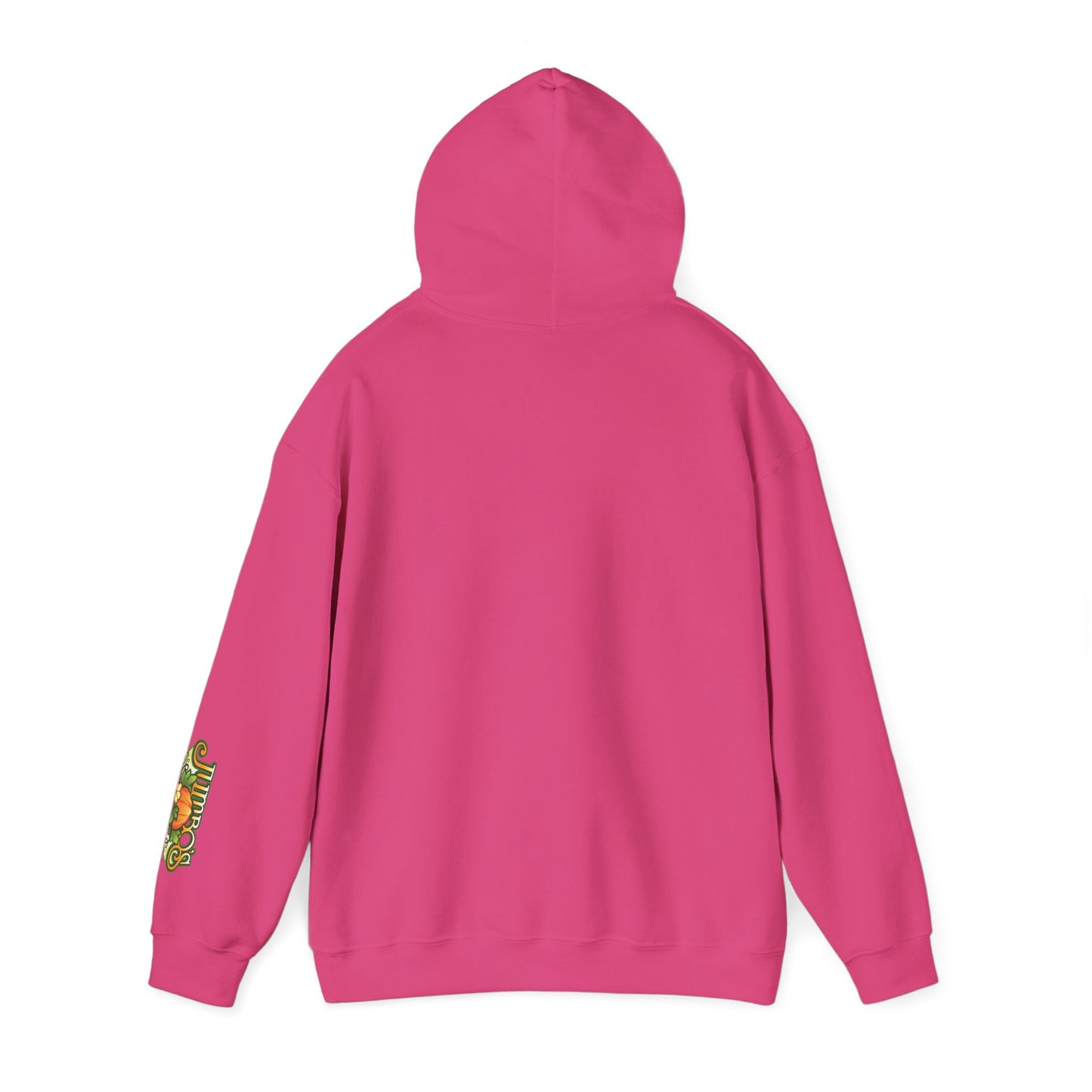 Pumpkin Season Gildan Hoodie | Jumbo’s Pumpkin Patch Logo Sleeve