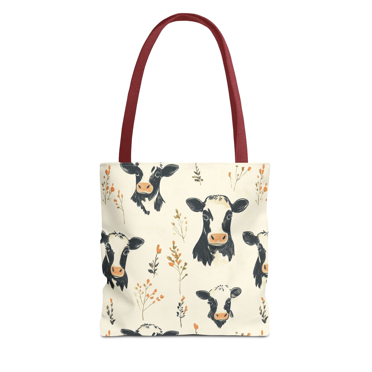 Farmhouse Cow Tote Bag | Rustic Country Market Tote | Reusable Eco-Friendly Bag