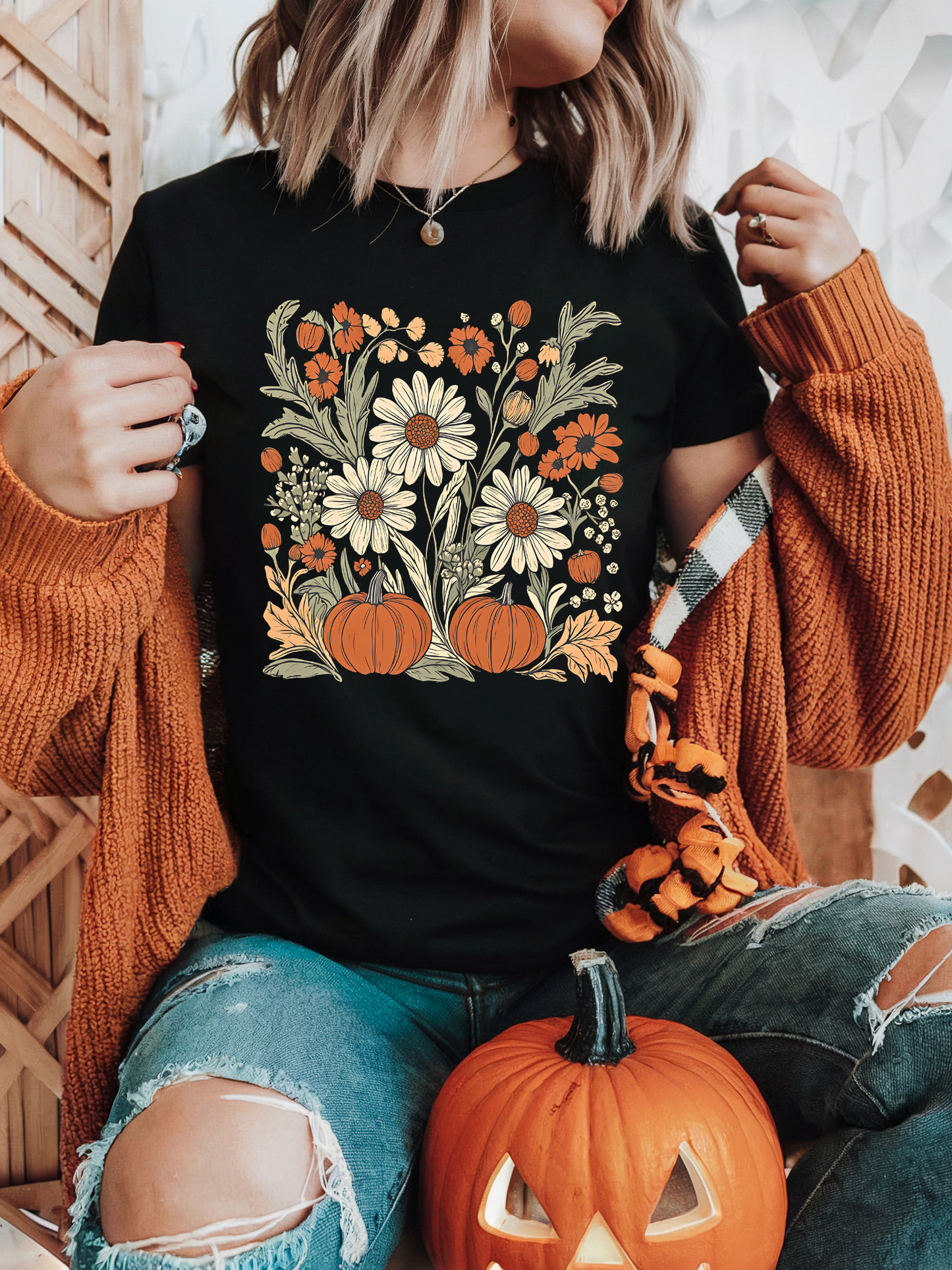 Pumpkin Meadow Gildan™️ Adult Unisex T-Shirt 👻🎃