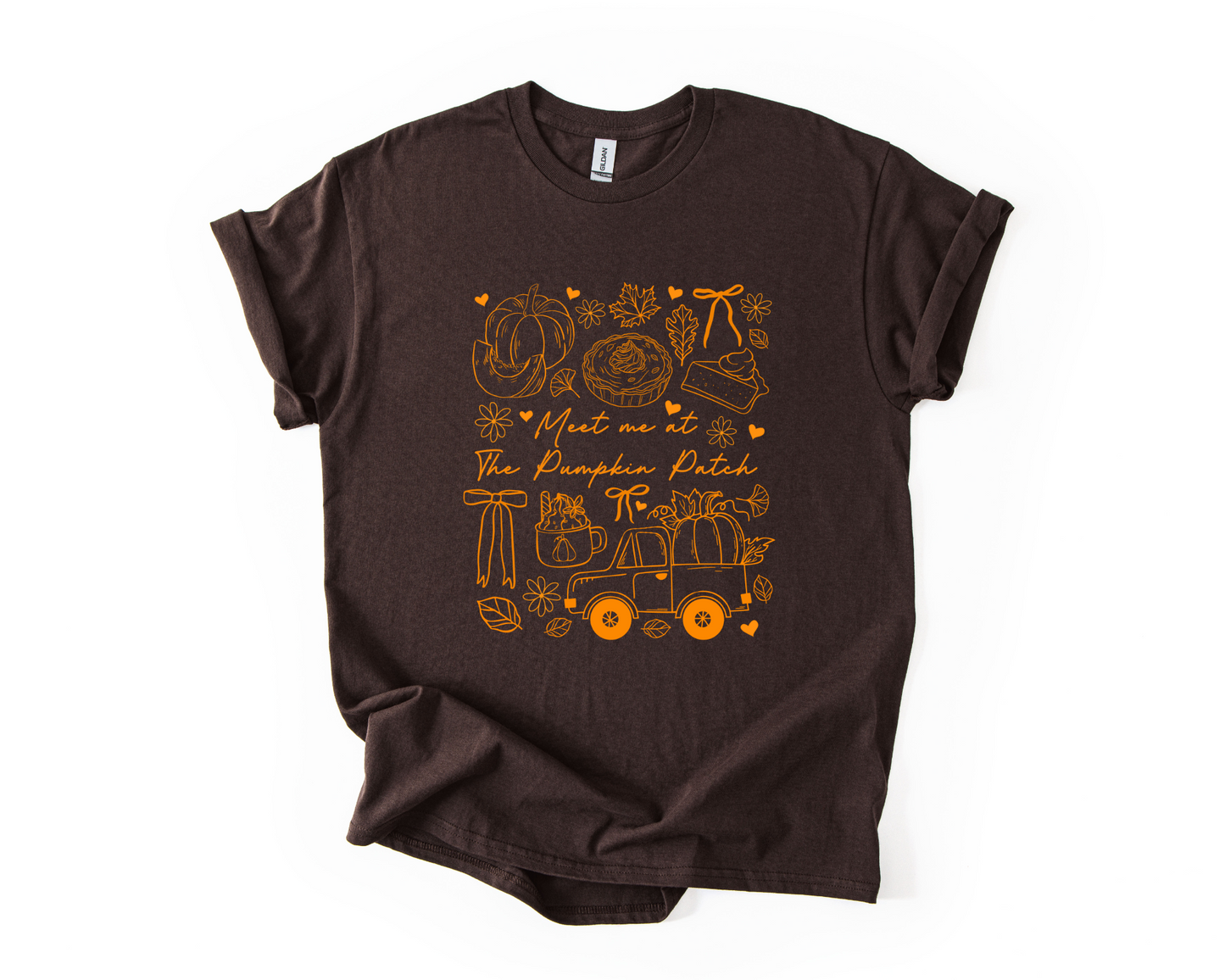 Meet Me At The Pumpkin Patch Gildan™ Adult Unisex T-Shirt – Cozy Fall Graphic Tee