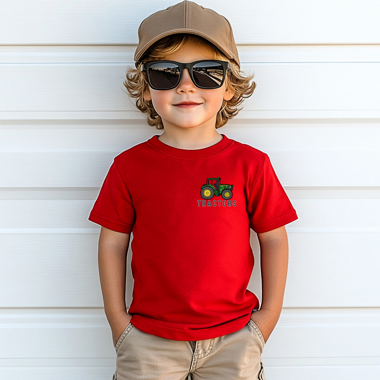 Just A Boy Who Loves Tractors Gildan™️ Kids Tee