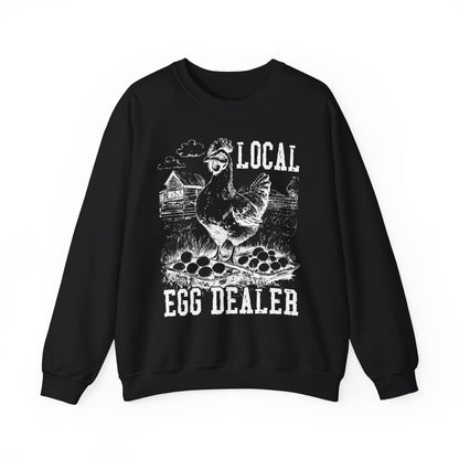 Local Egg Dealer Sweatshirt | Funny Farm Graphic Crewneck | Multiple Colors