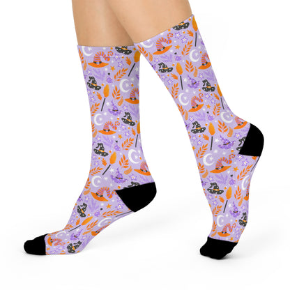 Halloween Crew Socks – Spooky Cats, Witch Hats & Fall Vibes