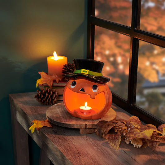 Jack-O-Lantern Candle Holder