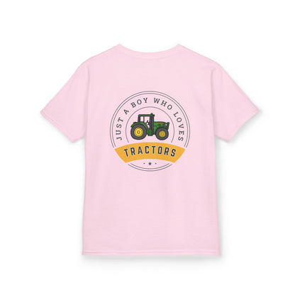 Just A Boy Who Loves Tractors Gildan™️ Kids Tee