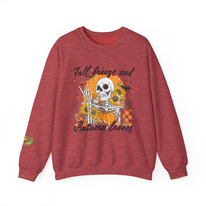 Fall Breeze & Autumn Leaves Gildan™️ Crewneck Sweatshirt